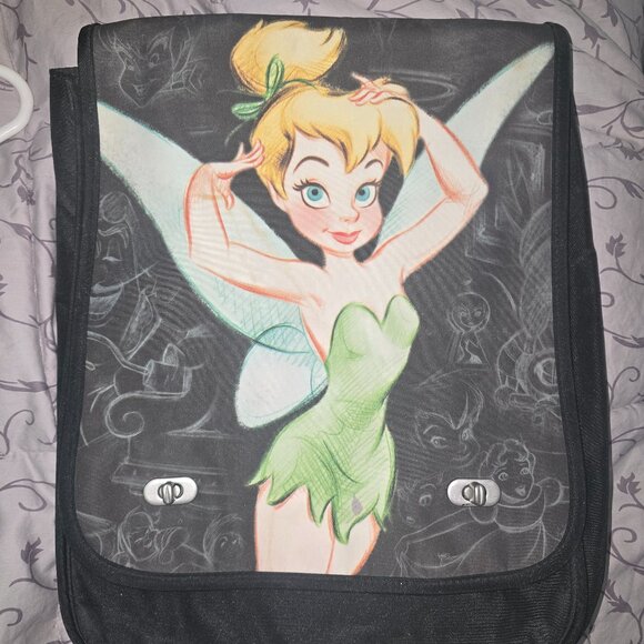 ★JUST REDUCED★ Rare! Disney Tinkerbell sketch messenger/crossbody bag purse - Picture 1 of 5